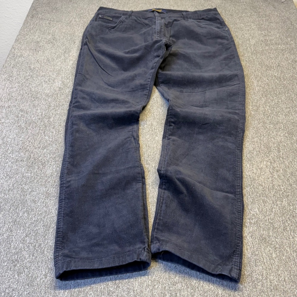 Wrangler Arizona Men Navy Blue Corduroy Pants 40x34 Straight Leg 5103-A Stretch